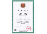 安全生產(chǎn)標(biāo)準(zhǔn)化證書
